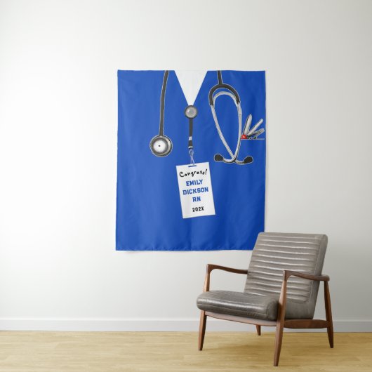 Abschluss der Krankenpflegerschule Wandteppich (Beispiel)