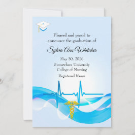 Abschluss der Krankenpflegeschule elegante Medizin Ankündigung