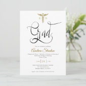 Abschluss der Krankenschwester Caduceum Grad Kalli Einladung (Stehend Vorderseite)