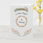 Abschluss der Krankenversicherungskarte mit Blumen Karte (Gelbe Blume)