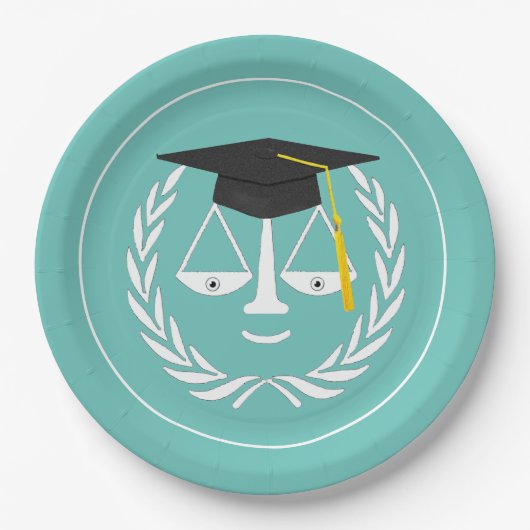 Abschluss der Kreativrechtsschule Pappteller (Vorderseite)