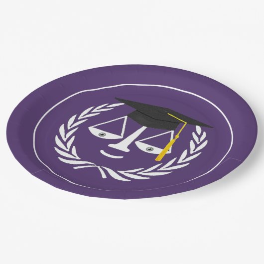 Abschluss der Kreativrechtsschule Pappteller (Schrägansicht)