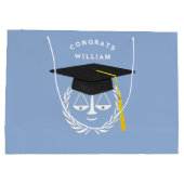 Abschluss der Law School Anwältin große Geschenkta Geschenktüte (Rückseite)