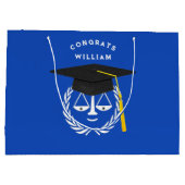 Abschluss der Law School Anwältin große Geschenkta Große Geschenktüte (Rückseite)