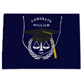 Abschluss der Law School Anwältin große Geschenkta Große Geschenktüte (Vorderseite)