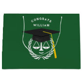 Abschluss der Law School Anwältin große Geschenkta Große Geschenktüte (Vorderseite)