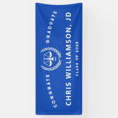 Abschluss der Law School Blue Banner (Vertikal)