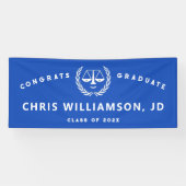 Abschluss der Law School Blue Banner (Horizontal)