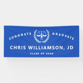 Abschluss der Law School Blue Banner