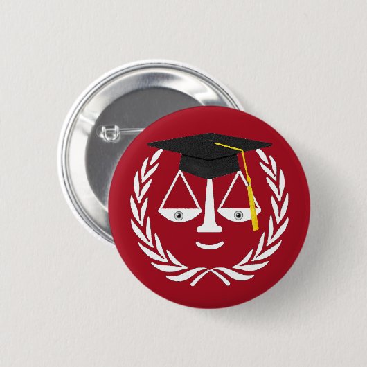 Abschluss der Law School Button (Vorne & Hinten)