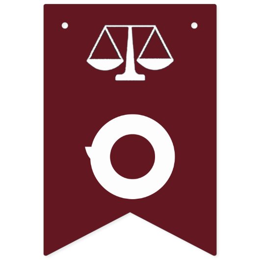 Abschluss der Law School, der Jagdfahnen Wimpelkette (Zweite Fahne)