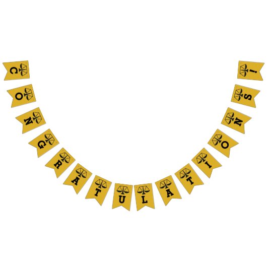 Abschluss der Law School, der Jagdfahnen Wimpelkette (Alle)