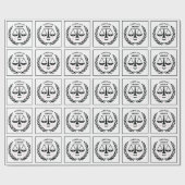 Abschluss der Law School Geschenkpapier (Flach)