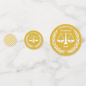 Abschluss der Law School Gold Konfetti (Vorderseiten)