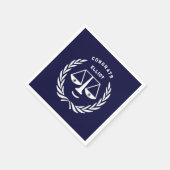 Abschluss der Law School Navy Blue Serviette (Ecke)