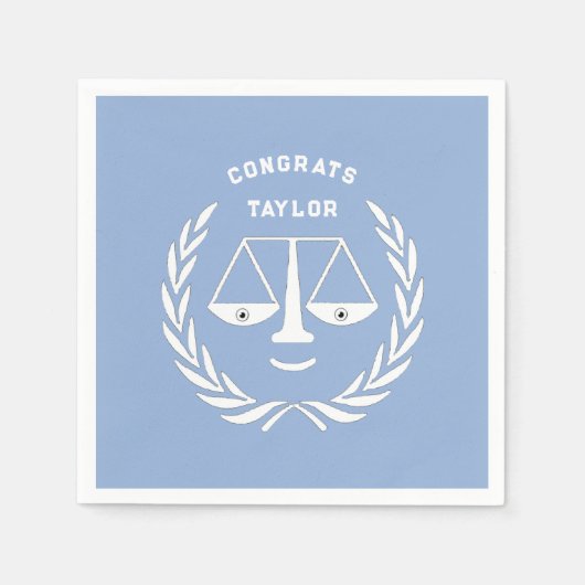 Abschluss der Law School Red Serviette (Vorderseite)