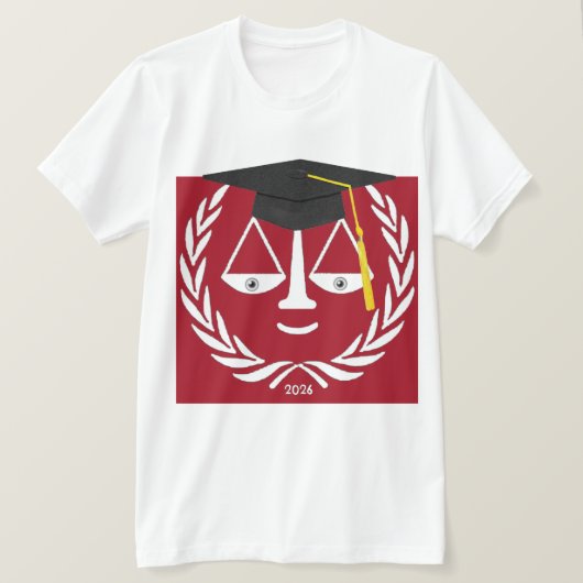 Abschluss der Law School T-Shirt (Design vorne)