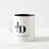 Abschluss der Law School Zweifarbige Tasse (Vorderseite Links)