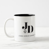 Abschluss der Law School Zweifarbige Tasse (Links)