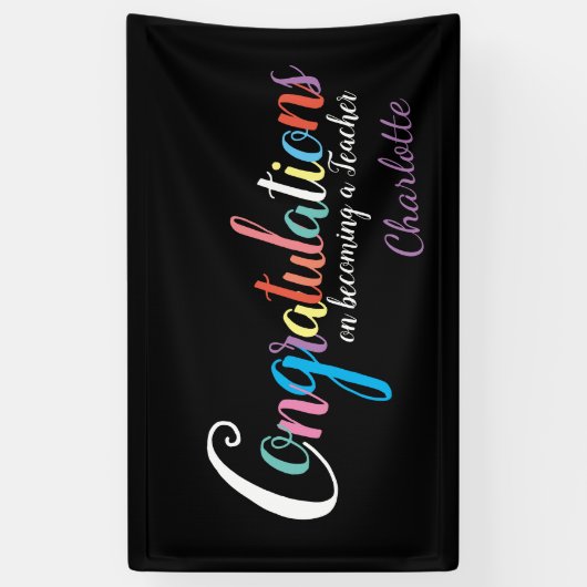 Abschluss der Lehrer Banner (Vertikal)