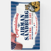 Abschluss der Luftwaffe 321 TRS Tigers Mascot 3x5' Banner (Vertikal)