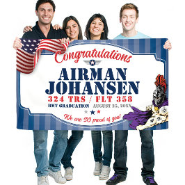 Abschluss der Luftwaffe 324 TRS Ritter Mascot 3x5' Banner