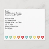 Abschluss der medizinischen Krankenpflege Save the Ankündigungspostkarte (Rückseite)