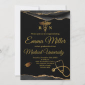 Abschluss der Medizinischen Universität Schwarz un Einladung (Vorderseite)