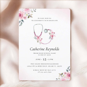 Abschluss der Medizinschule Einladung