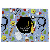 Abschluss der Medizinschule Große Geschenktüte (Rückseite)