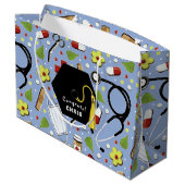 Abschluss der Medizinschule Große Geschenktüte (Rückseite Schrägansicht)