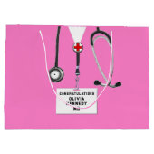 Abschluss der Medizinschule Große Geschenktüte (Rückseite)