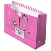 Abschluss der Medizinschule Große Geschenktüte (Vorderseite Schrägansicht)