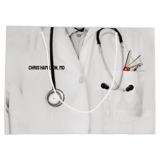 Abschluss der Medizinschule Großpackung Große Geschenktüte (Rückseite)