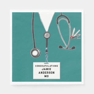 Abschluss der Medizinschule Napkins Serviette