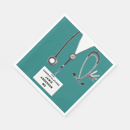 Abschluss der Medizinschule Napkins Serviette (Ecke)