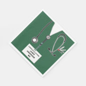 Abschluss der Medizinschule Napkins Serviette (Ecke)