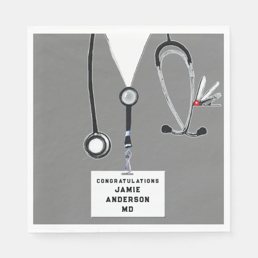 Abschluss der Medizinschule Napkins Serviette (Vorderseite)