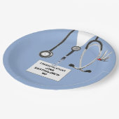 Abschluss der Medizinschule Pappteller (Schrägansicht)