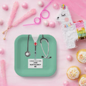 Abschluss der Medizinschule Pappteller (Party)