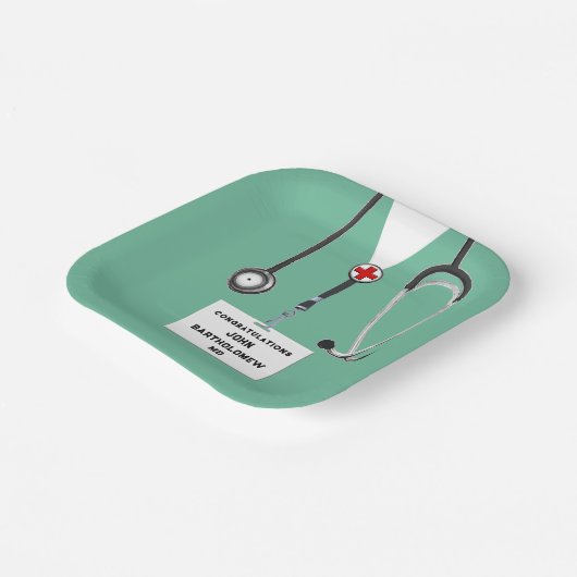 Abschluss der Medizinschule Pappteller (Gewinkelt)