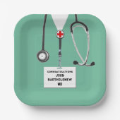 Abschluss der Medizinschule Pappteller (Vorderseite)