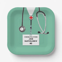 Abschluss der Medizinschule Pappteller