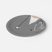 Abschluss der Medizinschule Pappteller (Schrägansicht)