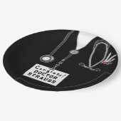 Abschluss der Medizinschule Pappteller (Schrägansicht)