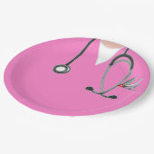 Abschluss der Medizinschule Pappteller (Schrägansicht)