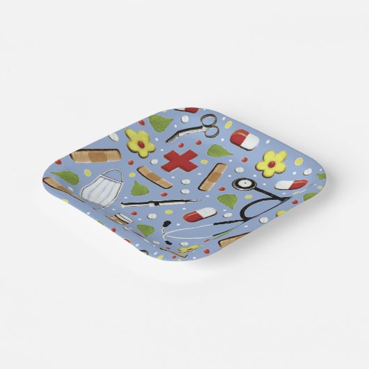 Abschluss der Medizinschule Pappteller (Gewinkelt)