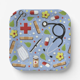 Abschluss der Medizinschule Pappteller