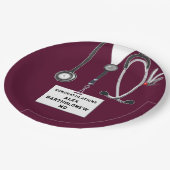 Abschluss der Medizinschule Pappteller (Schrägansicht)