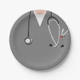 Abschluss der Medizinschule Pappteller